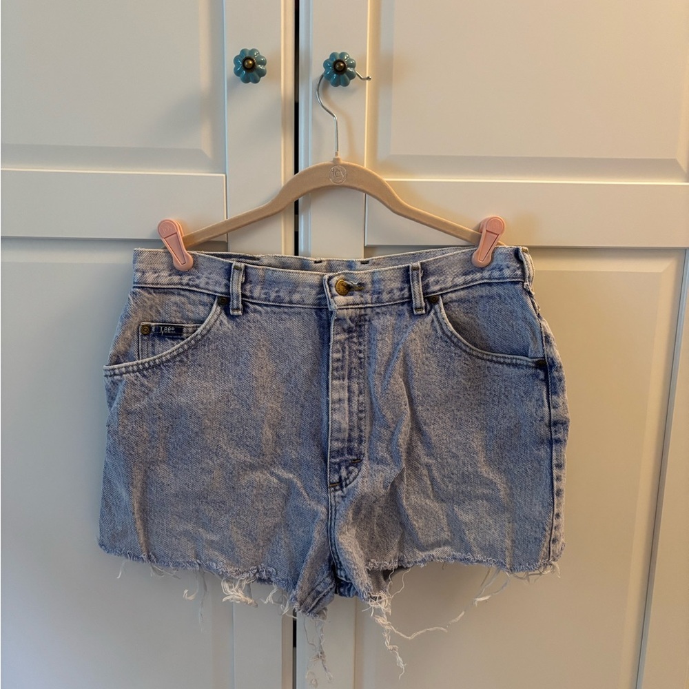 Lee Women's Faded Blue Jean Shorts